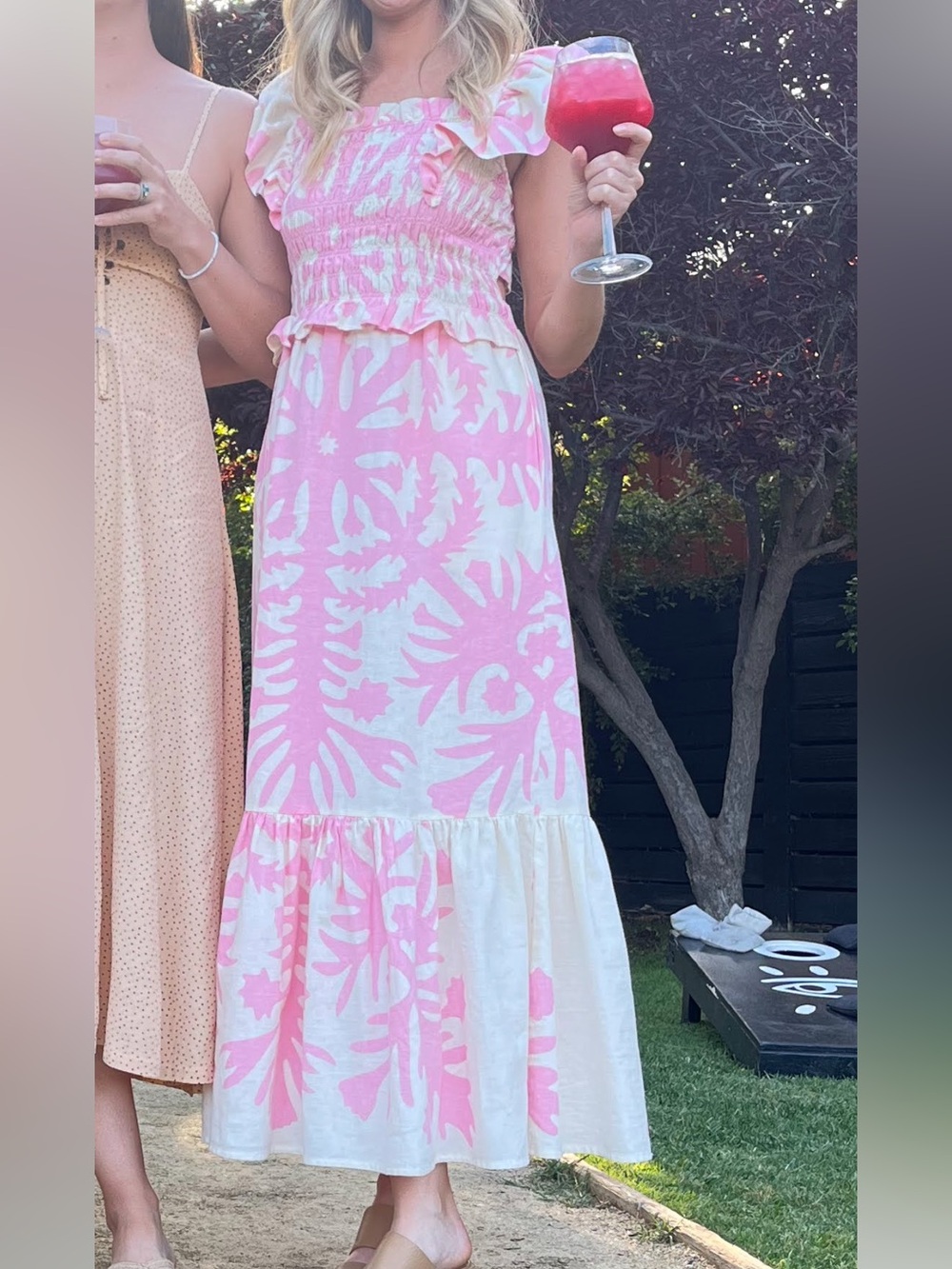 Sea Pink Ruffle Maxi Dress - Picture 5 of 12